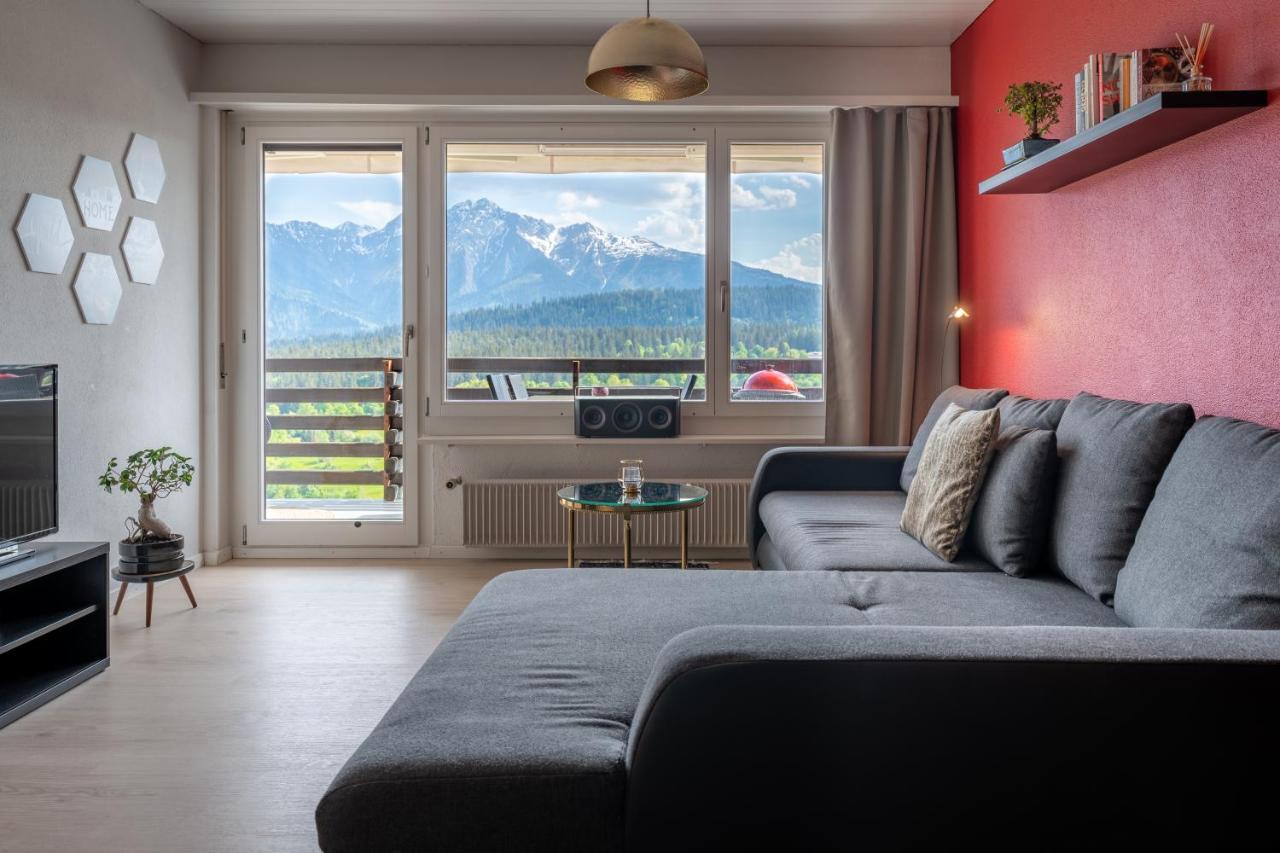-Panorama-Bergblick- Dampfbad-Dusche Und Aussenbett Apartman Flims Kültér fotó